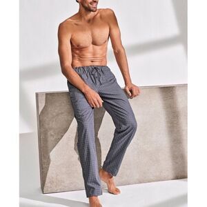 Andrew Scott Men Blue Plaid Pajama Bottom Size 3XL